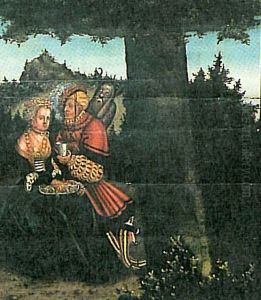 TheTen Commandmentsseventh Commandment detail by Lucas Cranach the Elder