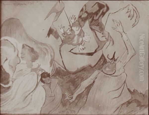 Composition with three figures - view 1