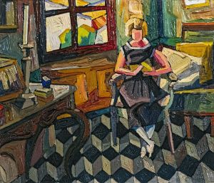 Luce reading to Rabastens by Georges Gaudion