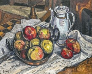 Still life with apples by Georges Gaudion
