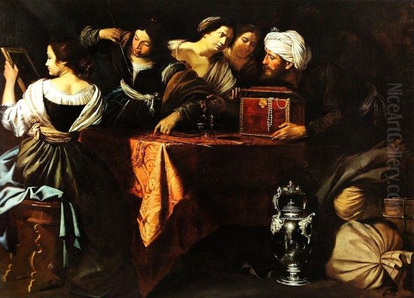 Ulysses finding Achilles at the Court of King Lycomedes - view 1