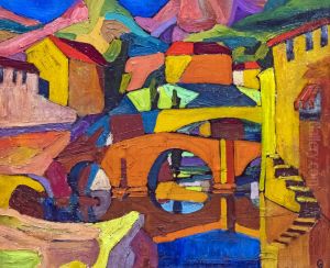 Cubist village