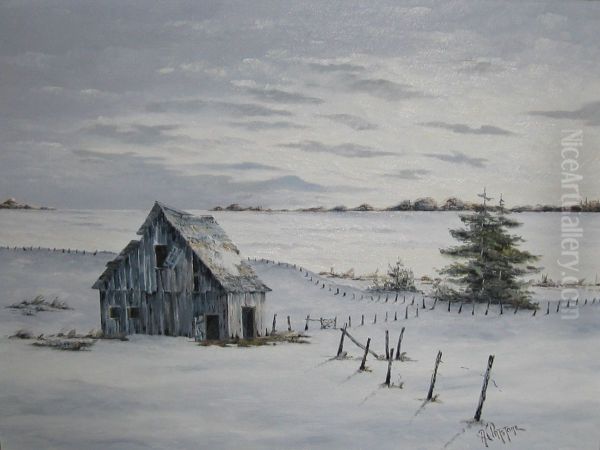 Snow at Dawn - view 1