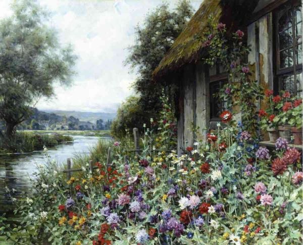 A Cottage in Spring. - view 1