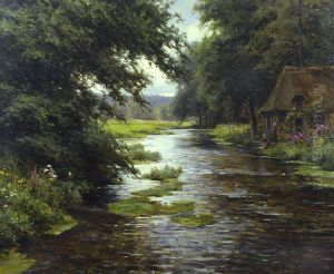 A Cottage at Goupillieres (Normandy) by Louis Aston Knight