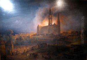 Fire at Chartres Cathedral, 4 June 1836