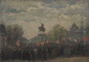 La Place d'Iena le 22 avril 1917 by Angele Delasalle