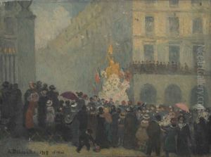 La Place des Pyramides le 16 mai 1915