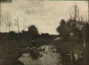 A Ditch with Willows
