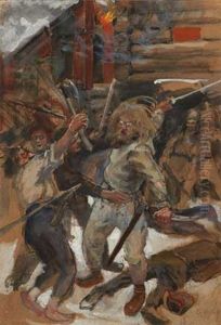 Kullervo kostajana by Akseli Valdemar Gallen-Kallela