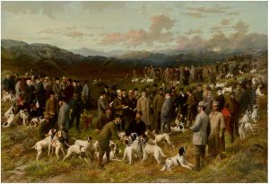 A FIELD TRIAL MEETING AT BALA, NORTH WALES, WITH PORTRAITS OF JUDGES, OWNERS, BREAKERS AND WINNING DOGS