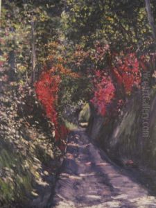 Allee sous bois by unknown