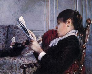 Interieur, femme lisant by Gustave Caillebotte