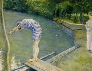 Le nageur by Gustave Caillebotte