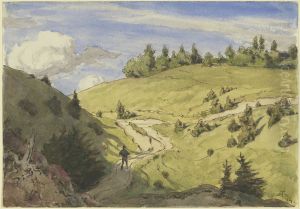 Schwarzwaldlandschaft by Hans Thoma