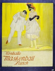 Maskenball. Tonhalle Zurich by Emil Cardinaux