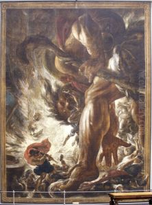A Giant of the Earth by Antoine Wiertz