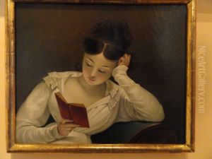 A Girl Reading by Berndt Godenhjelm