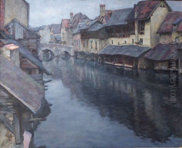 Old wash house on the Eure - view 1