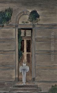 A Invisible dancer, moon light 1978. A soft inner light passes through the top of the door by Sergio Valle Duarte