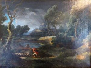 Stormy landscape by Gaspard Dughet