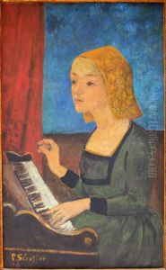 Saint Cecilia with the harpsichord by Paul Serusier