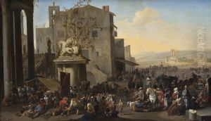DeCampo Vaccino(= Forum Romanum) te Rome by Johannes Lingelbach