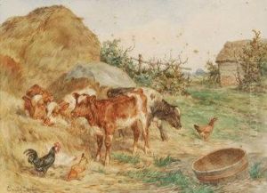 By The Haystack by Claude Cardon
