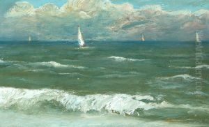 Sommerdag paa Havet ved Skagen. by Michael Peter Ancher