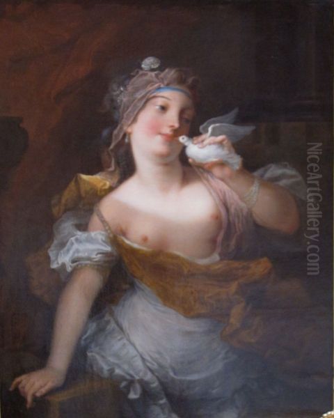 A Priestess of Venus with a Dove - view 1