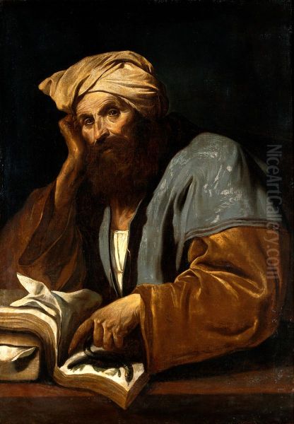 A man of learning (Avicenna?) - view 1