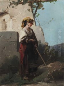 Figura di popolana by Domenico Induno