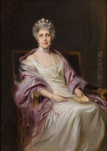 A portrait of Mrs. Robert Livingston Fryer, nee Miss Melissa Dodge Pratt by Philip de Laszlo