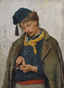 A soldier by Eugene de Blaas