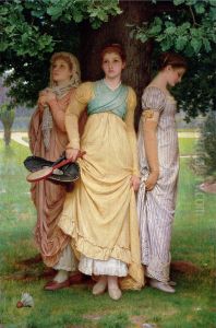 A Summer Shower by Charles Edward Perugini