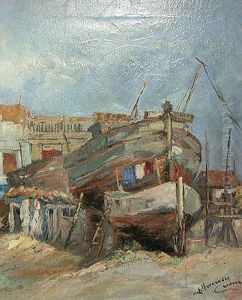 Barcas En Reparacion by Joan Cardona