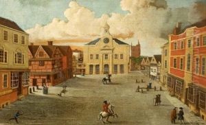 A View of Devizes Market Square, Wiltshire by unknown
