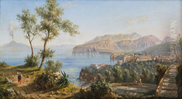A View of Salerno and Vesuvius - view 1