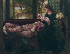 Wreath of Roses by Marie Spartali Stillman