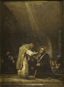 The last communion of Saint Jose de Calasanz  (1557-1648)