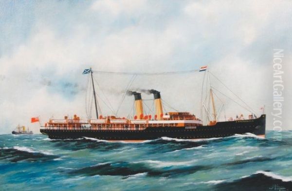 The Steam Vessel 'St Petersburg'. - view 1