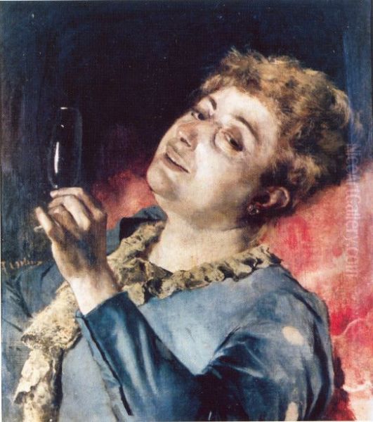 Portrait of Francisca Garcia de Mora Belenguer (artist's wife) - view 1