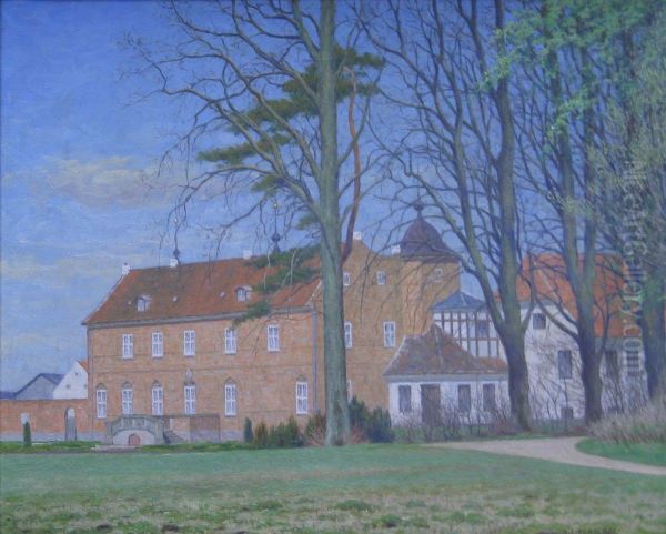 The manor house Hollufgard near Odense, Denmark. - view 1