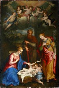 Sacred conversation by Camillo Procaccini
