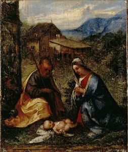 Adoration of the Christ Child by Titian
