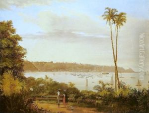 View of Bahia from the path to Monte Serrat by Louis Buvelot