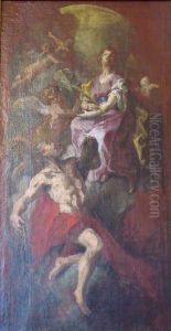 Saint Catherine of Alexandria and Saint Andrew by Jacopo Amigoni
