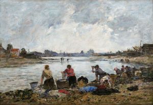 Washerwomen at the Touques River Washerwomen at the Touques River