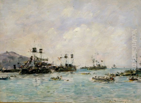Villefranche - navires de guerre - view 1