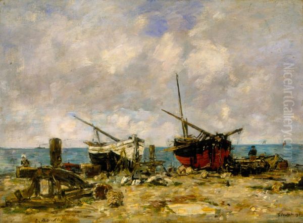 Etretat - Stranded ships - view 1